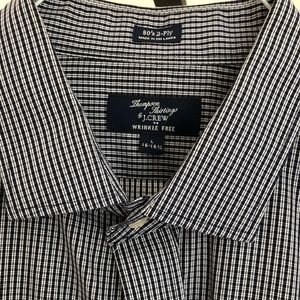 J crew wrinkle free dress shirt Lrg 16-16.5 collar